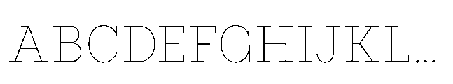 Flink Slab Cnd Thin Font UPPERCASE