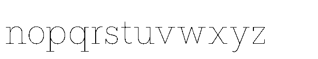 Flink Slab Cnd Thin Font LOWERCASE