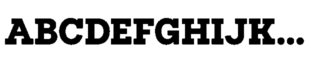 Flink Slab Cnd XBold Font UPPERCASE