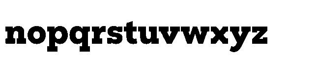 Flink Slab Cnd XBold Font LOWERCASE