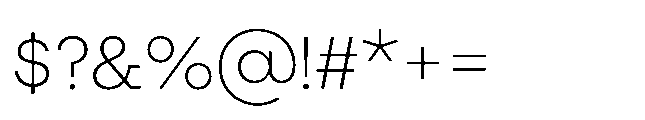 Flink Slab Light Font OTHER CHARS