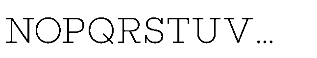 Flink Slab Light Font UPPERCASE