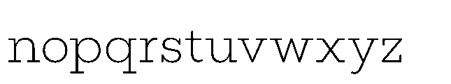 Flink Slab Light Font LOWERCASE