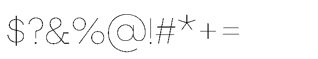 Flink Slab Thin Font OTHER CHARS