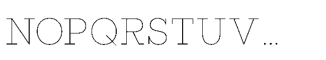 Flink Slab Thin Font UPPERCASE
