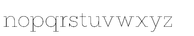 Flink Slab Thin Font LOWERCASE