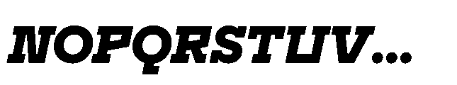 Flink Slab Voltage Black Italic Font UPPERCASE