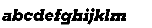 Flink Slab Voltage Black Italic FONT