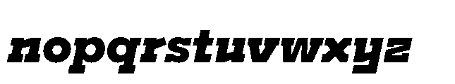 Flink Slab Voltage Black Italic Font LOWERCASE