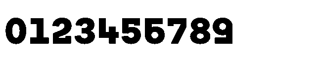 Flink Slab Voltage Black Font OTHER CHARS