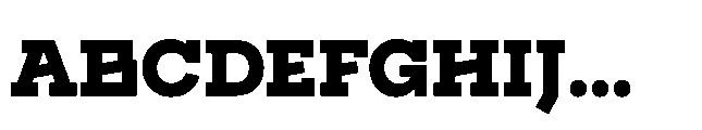 Flink Slab Voltage Black Font UPPERCASE