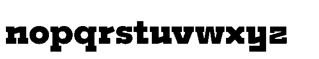 Flink Slab Voltage Black Font LOWERCASE