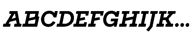 Flink Slab Voltage Bold Italic Font UPPERCASE