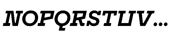 Flink Slab Voltage Bold Italic Font UPPERCASE