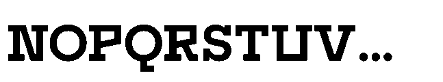 Flink Slab Voltage Bold Font UPPERCASE