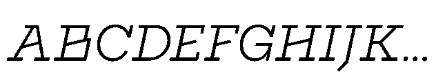 Flink Slab Voltage Book Italic Font UPPERCASE
