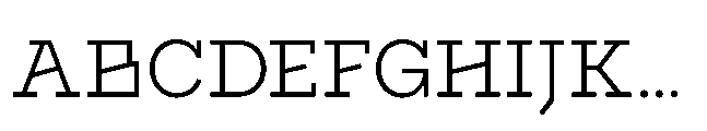 Flink Slab Voltage Book Font UPPERCASE