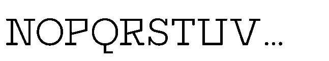 Flink Slab Voltage Book Font UPPERCASE