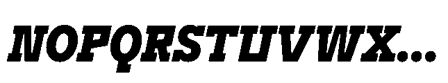 Flink Slab Voltage Cmp Black Italic Font UPPERCASE