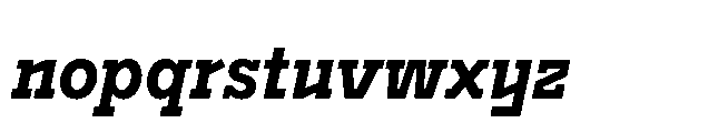 Flink Slab Voltage Cmp Bold Italic Font LOWERCASE
