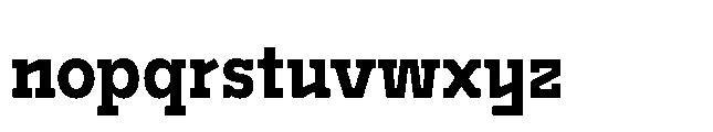 Flink Slab Voltage Cmp Bold Font LOWERCASE