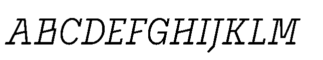 Flink Slab Voltage Cmp Book Italic Font UPPERCASE