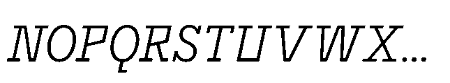 Flink Slab Voltage Cmp Book Italic Font UPPERCASE