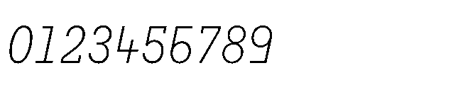 Flink Slab Voltage Cmp Light Italic Font OTHER CHARS