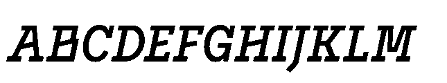 Flink Slab Voltage Cmp Medium Italic Font UPPERCASE