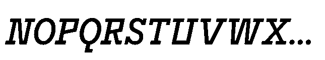 Flink Slab Voltage Cmp Medium Italic Font UPPERCASE