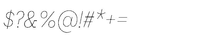Flink Slab Voltage Cmp Thin Italic Font OTHER CHARS