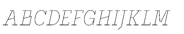 Flink Slab Voltage Cmp Thin Italic Font UPPERCASE