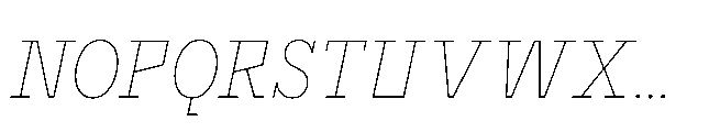 Flink Slab Voltage Cmp Thin Italic Font UPPERCASE