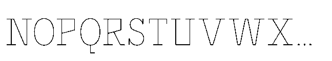 Flink Slab Voltage Cmp Thin Font UPPERCASE