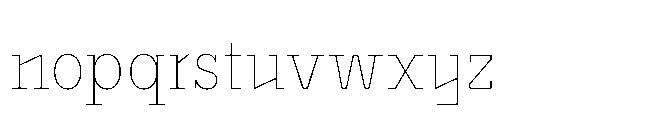 Flink Slab Voltage Cmp Thin Font LOWERCASE