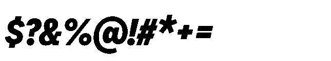 Flink Slab Voltage Cmp XBold Italic Font OTHER CHARS