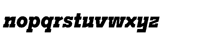Flink Slab Voltage Cmp XBold Italic Font LOWERCASE