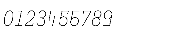 Flink Slab Voltage Cmp XLight Italic Font OTHER CHARS