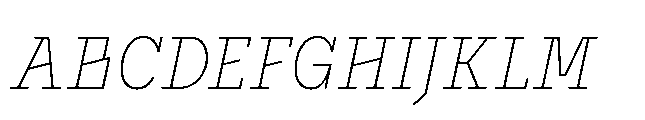 Flink Slab Voltage Cmp XLight Italic Font UPPERCASE