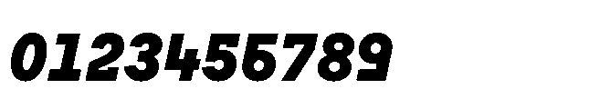 Flink Slab Voltage Cnd Black Italic Font OTHER CHARS