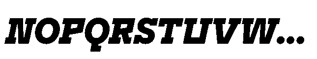 Flink Slab Voltage Cnd Black Italic Font UPPERCASE