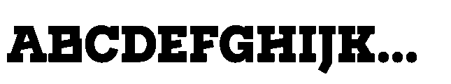 Flink Slab Voltage Cnd Black Font UPPERCASE
