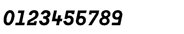 Flink Slab Voltage Cnd Bold Italic Font OTHER CHARS