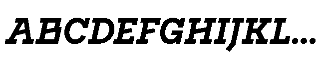Flink Slab Voltage Cnd Bold Italic Font UPPERCASE