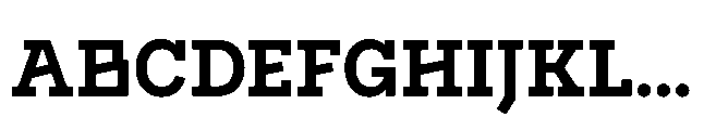 Flink Slab Voltage Cnd Bold Font UPPERCASE