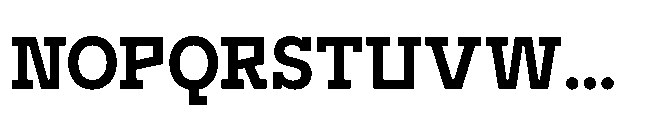 Flink Slab Voltage Cnd Bold Font UPPERCASE
