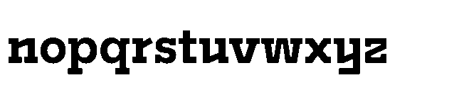 Flink Slab Voltage Cnd Bold Font LOWERCASE