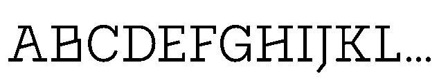 Flink Slab Voltage Cnd Book Font UPPERCASE