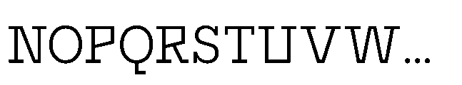 Flink Slab Voltage Cnd Book Font UPPERCASE