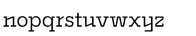Flink Slab Voltage Cnd Book Font LOWERCASE